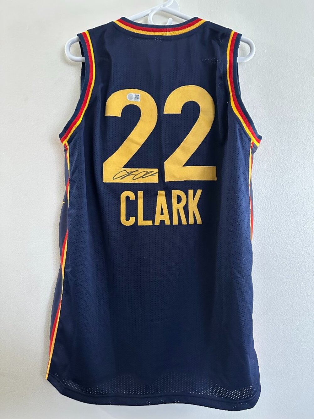 CAITLIN CLARK SIGNED INDIANA FEVER CUSTOM AUTOGRAPHED JERSEY W/COA XL - 939